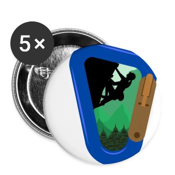 Sport Climbing Rock Climbing - Buttons large 2.2''/56 mm (5-pack) - white - Front