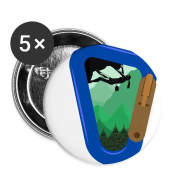 Bouldering Rock Climbing - Buttons large 2.2''/56 mm (5-pack) - white - Front