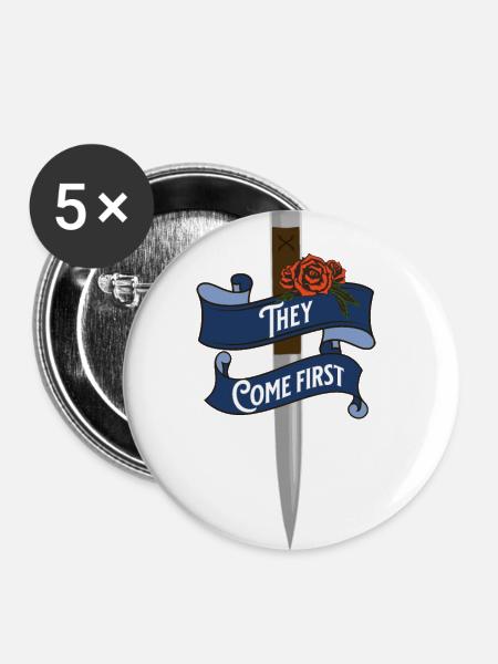 Vampire Academy - Buttons groß 56 mm (5er Pack) - Weiß