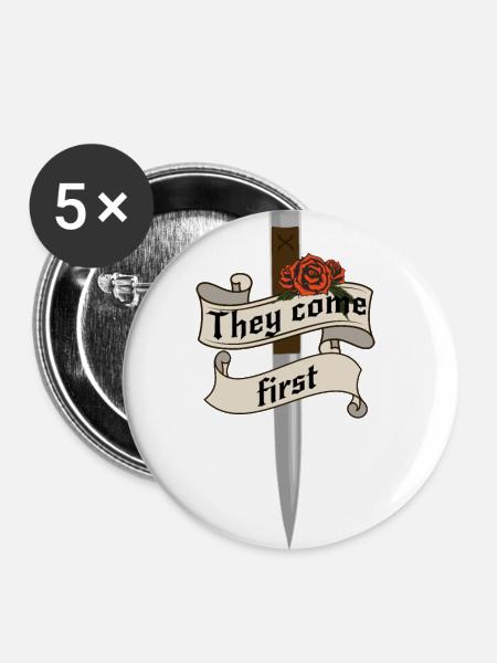 Vampire Academy - Buttons groß 56 mm (5er Pack) - Weiß