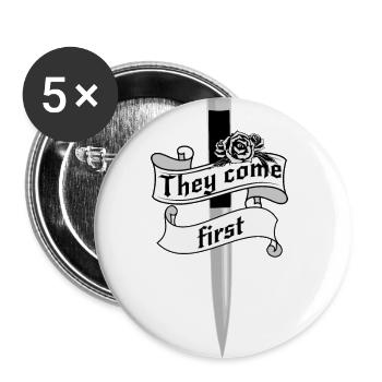 Académie des vampires - Lot de 5 grands badges (56 mm) - blanc - Devant