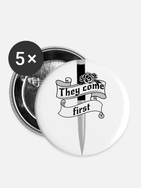 Vampire Academy - Buttons groß 56 mm (5er Pack) - Weiß