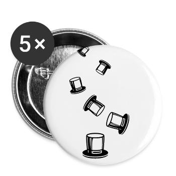 Cylindre Groom - Lot de 5 grands badges (56 mm) - blanc - Devant