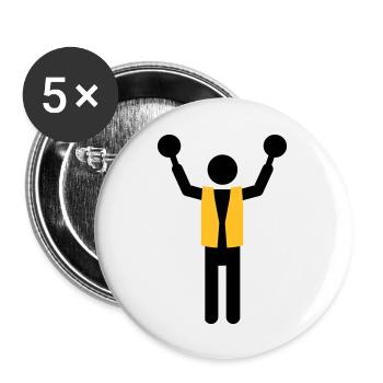 flight controller - Buttons large 2.2''/56 mm (5-pack) - white - Front