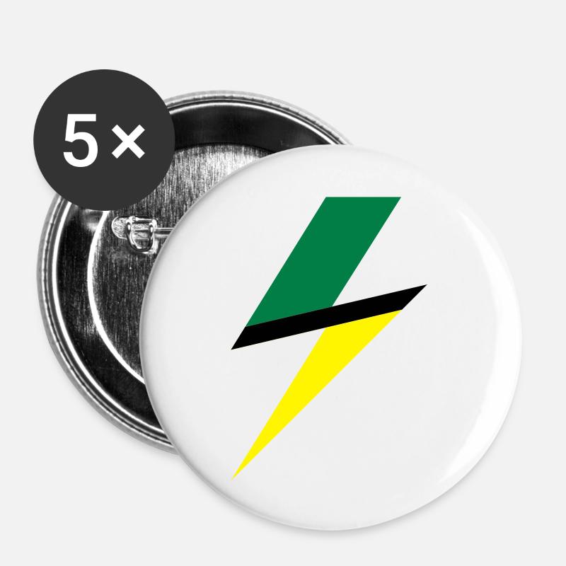 Usain Bolt - Buttons large 2.2''/56 mm (5-pack) - white