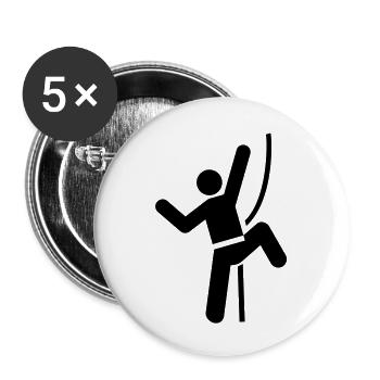 Rock Climbing - Buttons large 2.2''/56 mm (5-pack) - white - Front