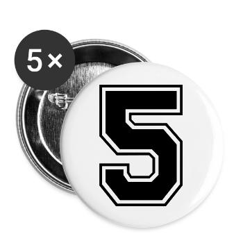 funf - Buttons large 2.2''/56 mm (5-pack) - white - Front