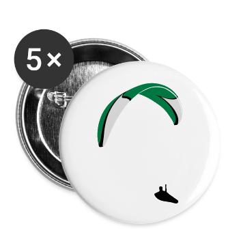 Paraglider XC - Buttons groß 56 mm (5er Pack) - Weiß - Vorne