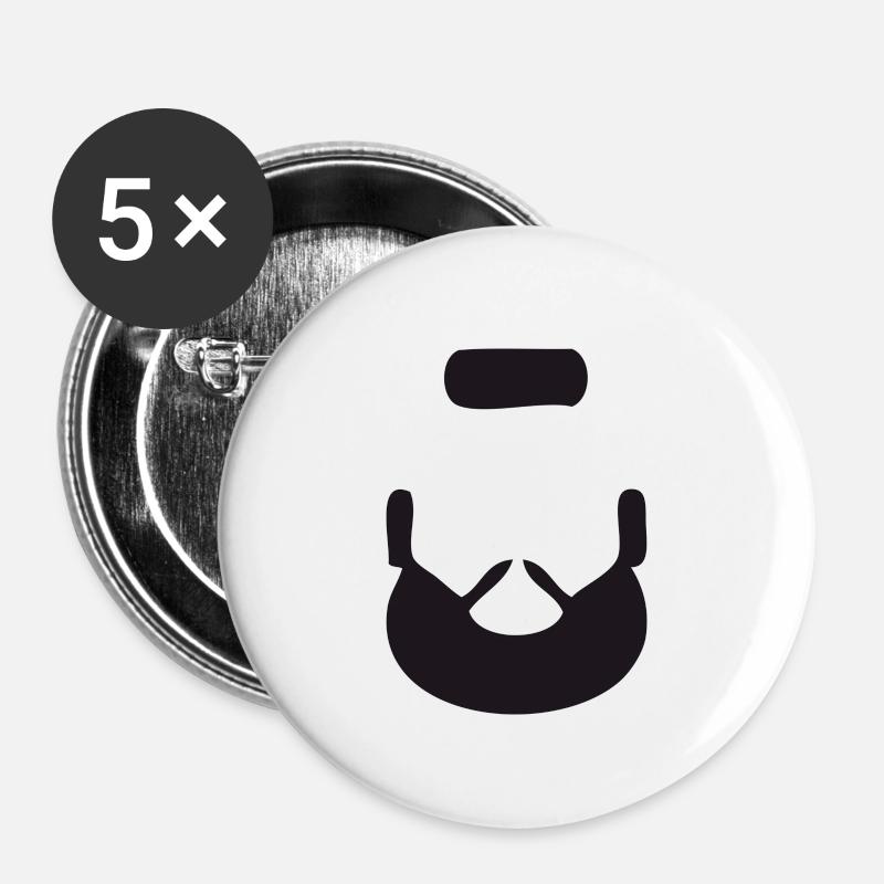 Mr T! - Buttons large 2.2''/56 mm (5-pack) - white