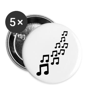 music_noten___f1 - Buttons large 2.2''/56 mm (5-pack) - white - Front