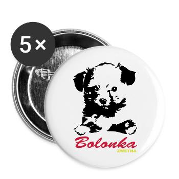 Bolonka Zwetna Design - Buttons groß 56 mm (5er Pack) - Weiß - Vorne