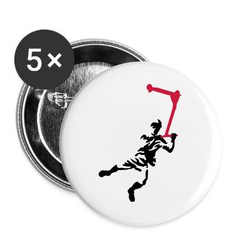 Kickscooter - Buttons groß 56 mm (5er Pack) - Weiß - Vorne
