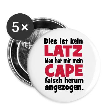 Baby - Buttons groß 56 mm (5er Pack) - Weiß - Vorne