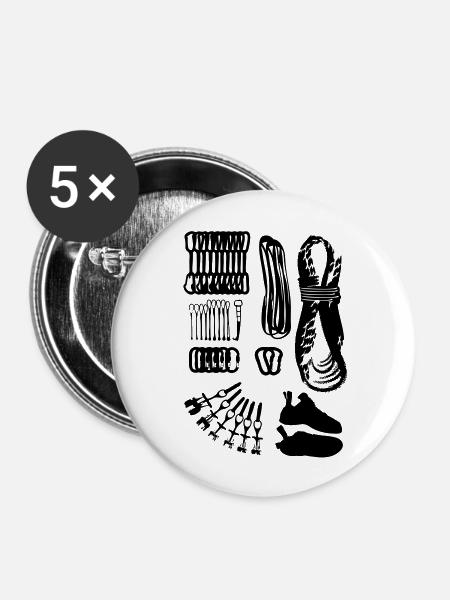 climbsrpead - Buttons groß 56 mm (5er Pack) - Weiß