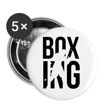 boxing - Buttons large 2.2''/56 mm (5-pack) - white - Front