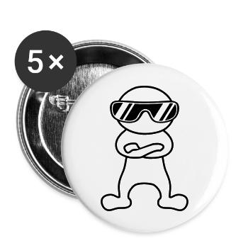 Cool - Buttons large 2.2''/56 mm (5-pack) - white - Front