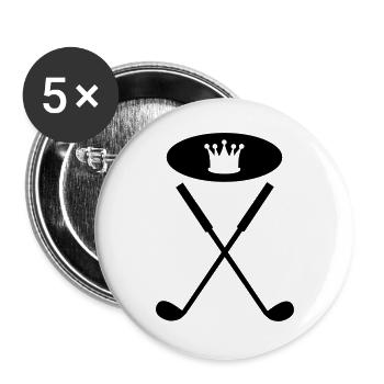 golfschläger - Buttons groß 56 mm (5er Pack) - Weiß - Vorne