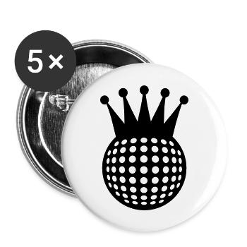 Golf King - Buttons large 2.2''/56 mm (5-pack) - white - Front