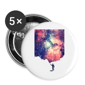 Painting the universe - Handycase - Buttons groß 56 mm (5er Pack) - Weiß - Vorne