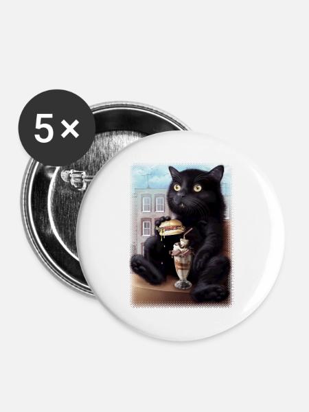 CAESAR 2019 - Buttons groß 56 mm (5er Pack) - Weiß