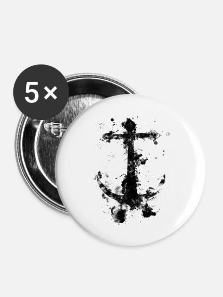 InkAnker2019 - Buttons groß 56 mm (5er Pack) - Weiß