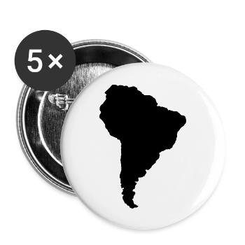 south_america_1 - Buttons large 2.2''/56 mm (5-pack) - white - Front
