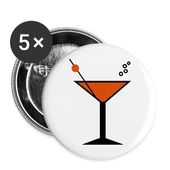 Cocktail - Buttons large 2.2''/56 mm (5-pack) - white - Front