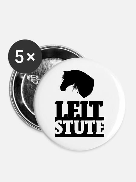 Leitstute - Buttons groß 56 mm (5er Pack) - Weiß
