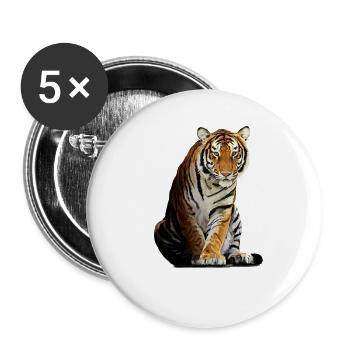tiger - Buttons large 2.2''/56 mm (5-pack) - white - Front