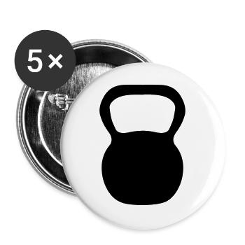 Kettle Bell - Buttons large 2.2''/56 mm (5-pack) - white - Front