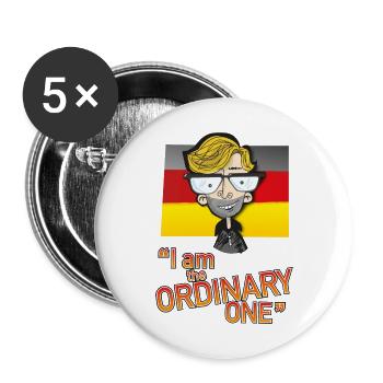 Design - Buttons large 2.2''/56 mm (5-pack) - white - Front