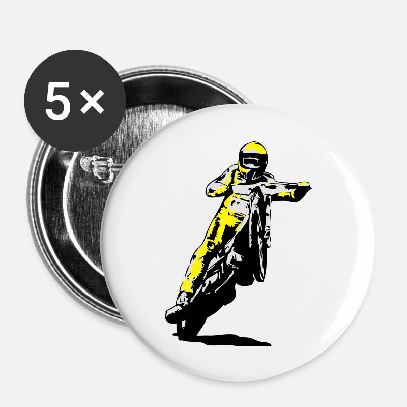 Speedway - Buttons large 2.2''/56 mm (5-pack) - white