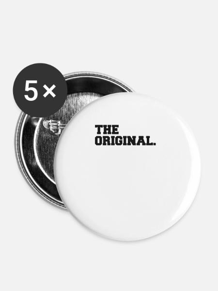 Original - Buttons groß 56 mm (5er Pack) - Weiß