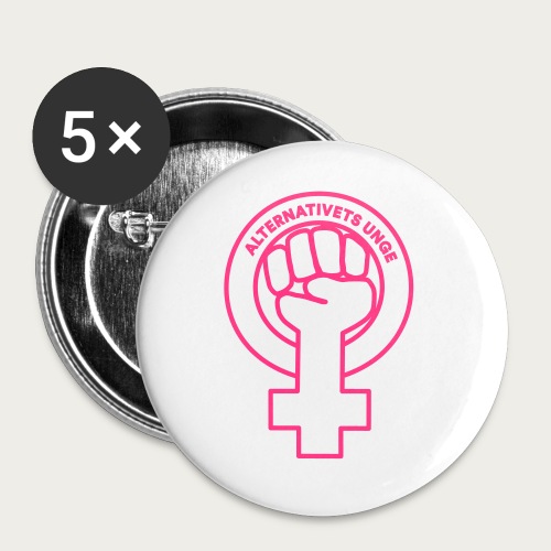Feminist - Buttons/Badges stor, 56 mm (5-pack)