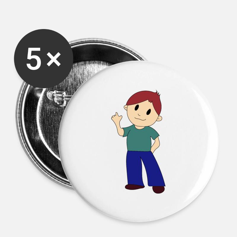 Wise nose - Buttons large 2.2''/56 mm (5-pack) - white