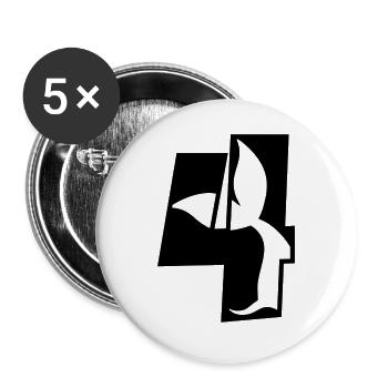Heure de l’océan - Lot de 5 grands badges (56 mm) - blanc - Devant
