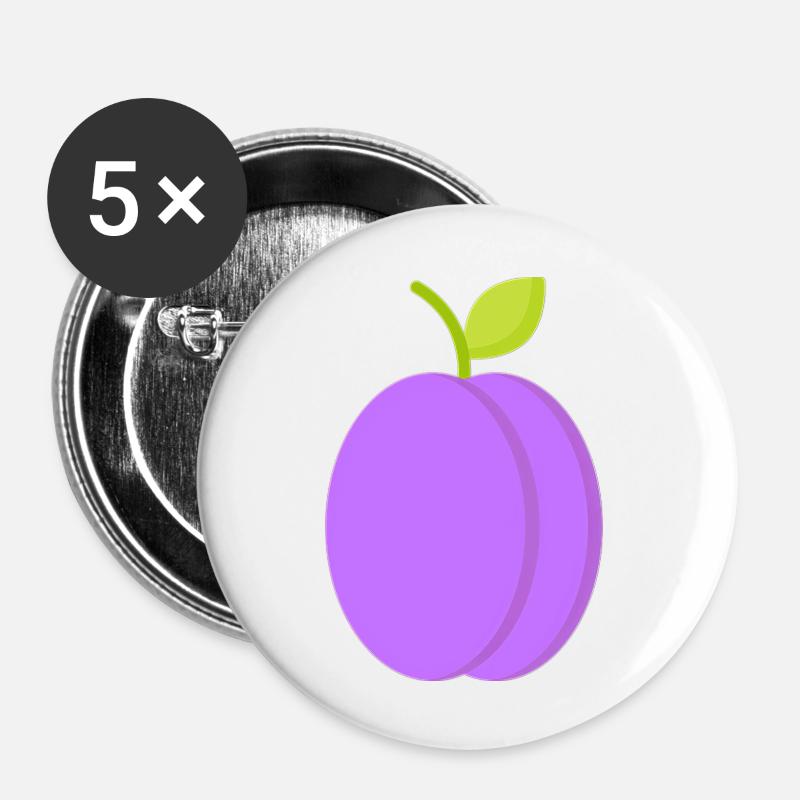 plum - Buttons large 2.2''/56 mm (5-pack) - white