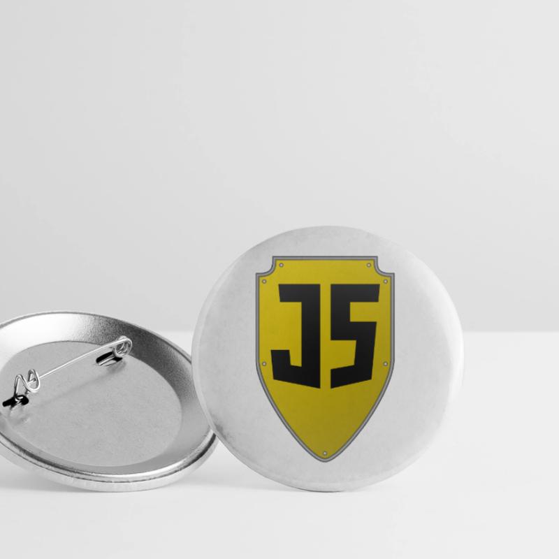 JavaScript Shield Buttons large 2.2''/56 mm (5-pack)