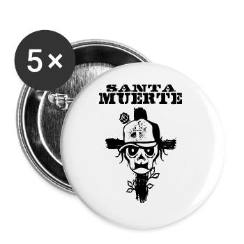 Sinaloa - Buttons groß 56 mm (5er Pack) - Weiß - Vorne
