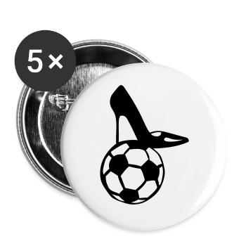 football shoe stiletto heel women - Buttons large 2.2''/56 mm (5-pack) - white - Front