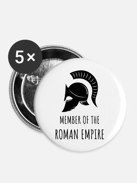 Römisches Reich - Buttons groß 56 mm (5er Pack) - Weiß