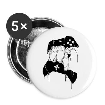 GAMING CONTROLLER is Done - Buttons groß 56 mm (5er Pack) - Weiß - Vorne
