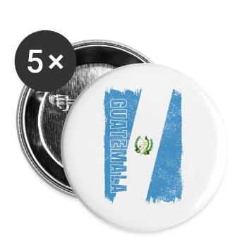 Guatemala vintage flag - Buttons large 2.2''/56 mm (5-pack) - white - Front