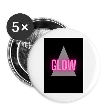 Glow Story - Buttons groß 56 mm (5er Pack) - Weiß - Vorne