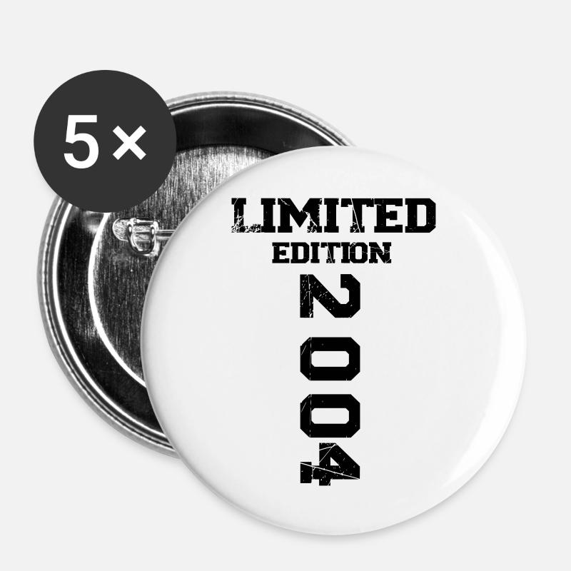 Limited Edition 2004 18. - Buttons large 2.2''/56 mm (5-pack) - white