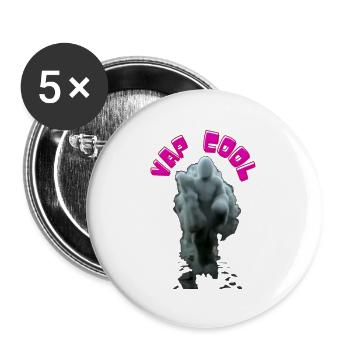 Vap Cool - Buttons large 2.2''/56 mm (5-pack) - white - Front