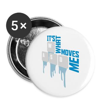 its what moves me - Buttons large 2.2''/56 mm (5-pack) - white - Front