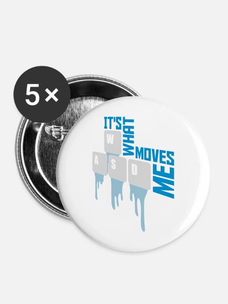 its what moves me - Buttons groß 56 mm (5er Pack) - Weiß