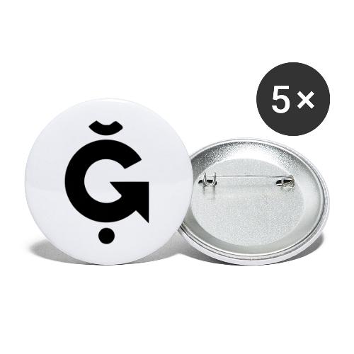 Ğ1 - Lot de 5 grands badges (56 mm)