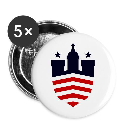 Bild 2farbig - Buttons groß 56 mm (5er Pack)